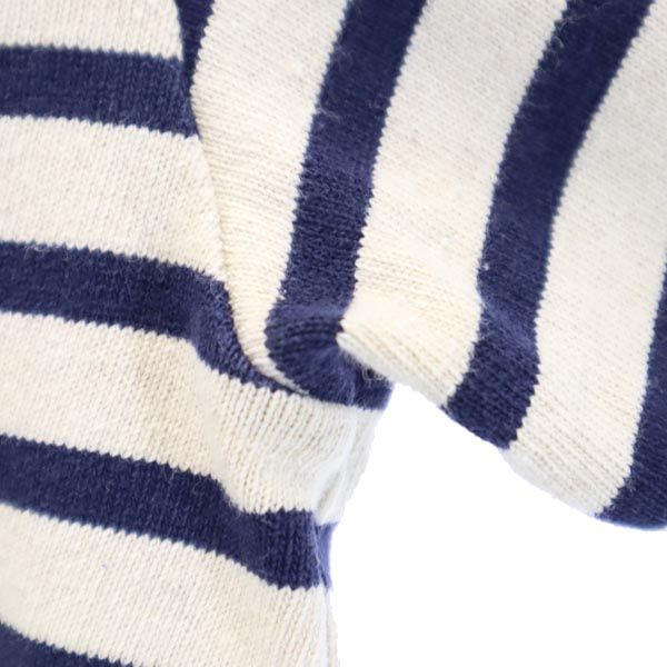 ORCIVAL オーシバル フランス製 ボーダー柄 長袖 Tシャツ Jan-00 青×生成り バスクシャツ ロンT レディース