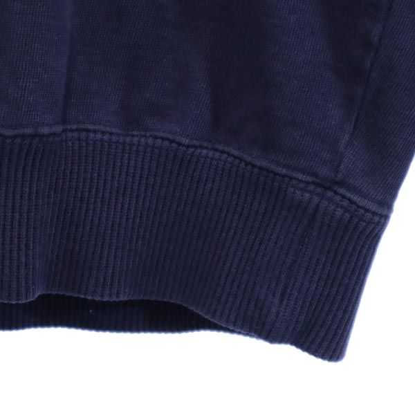 PEARLY GATES パーリーゲイツ ロゴプリント ゴルフ 長袖 スウェット トレーナー S ネイビー メンズ