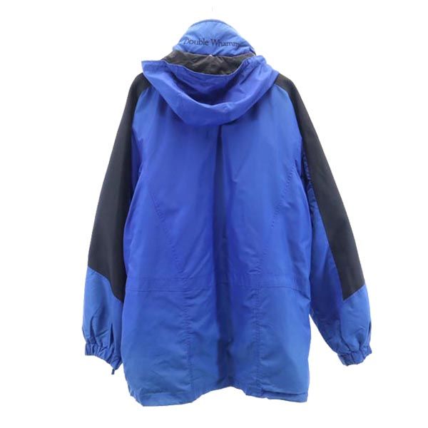Columbia コロンビア 3WAY ナイロンジャケット LL 青 中綿ライナー付 アウトドア メンズ