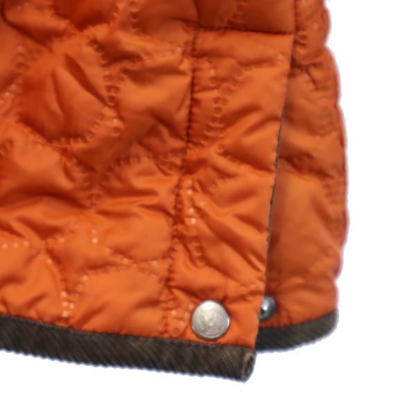 FJALLRAVEN フェールラーベン ドンキーカラー キルティングジャケット S オレンジ系 裏フリース レディース