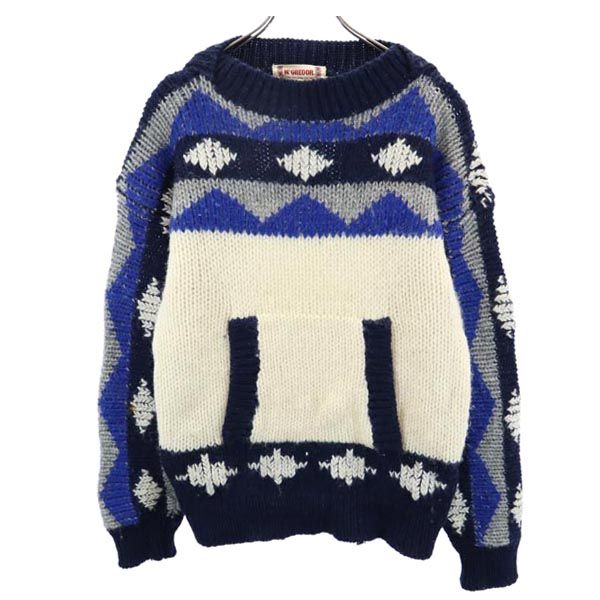 McGregor マックレガー ウールブレンド 長袖 ニット M セーター メンズ