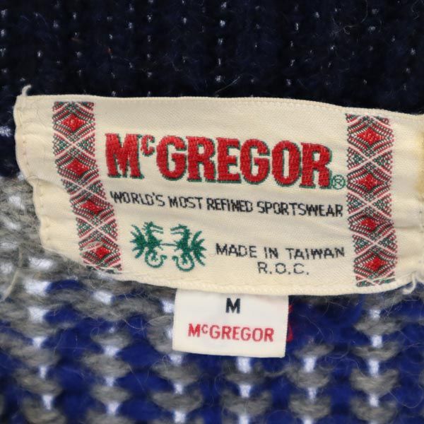 McGregor マックレガー ウールブレンド 長袖 ニット M セーター メンズ