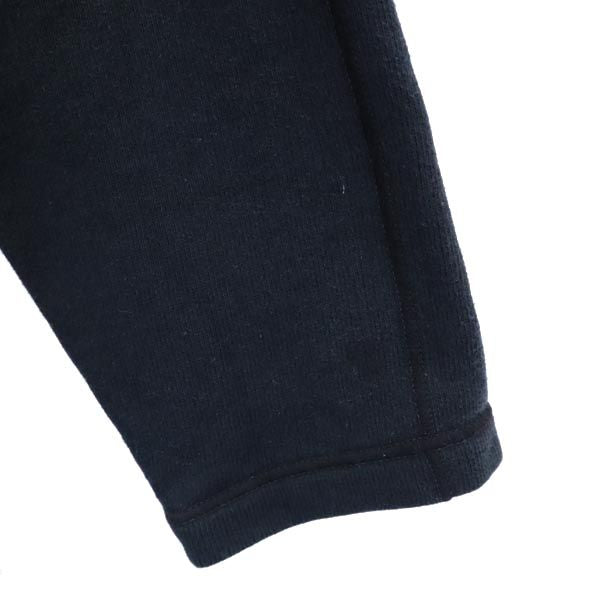 mila schon ミラショーン イタリア製 ロゴ刺繍 長袖 ニット 黒 セーター 裏起毛 メンズ