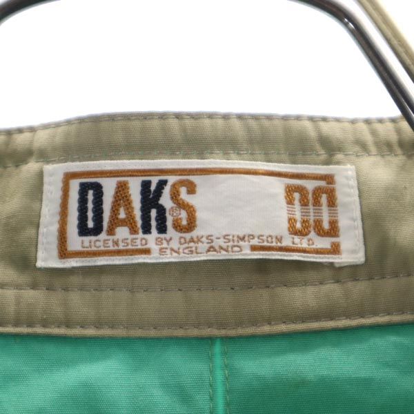 DAKS ダックス コットン フルジッパー ジャケット M 緑 レディース