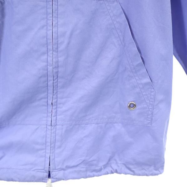 adidas アディダス コットンジャケット M 青紫 ジップパーカー フード付 メンズ