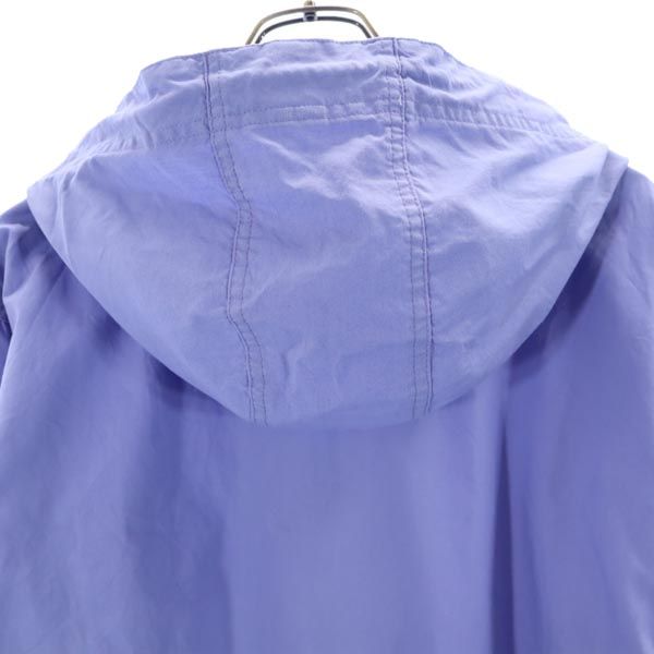 adidas アディダス コットンジャケット M 青紫 ジップパーカー フード付 メンズ