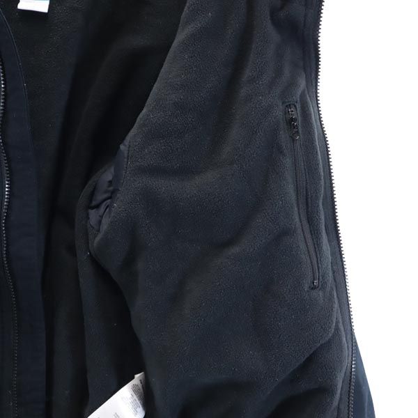 Columbia コロンビア 中綿ジャケット XS 濃紺 裏フリース地 フード アウトドア メンズ