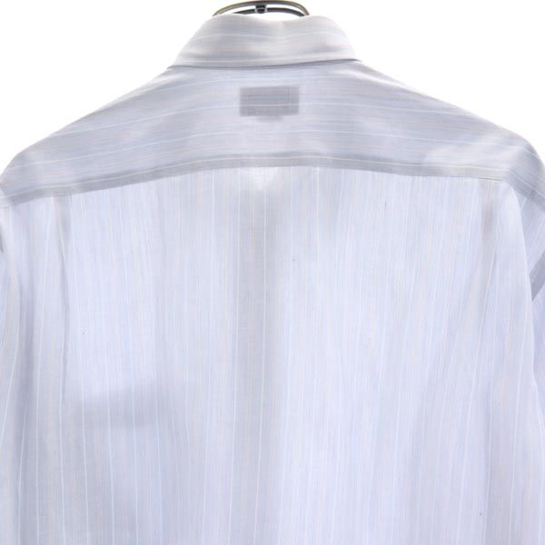 Burberrys バーバリーズ ストライプ 長袖 シャツ 41-82 水色 メンズ