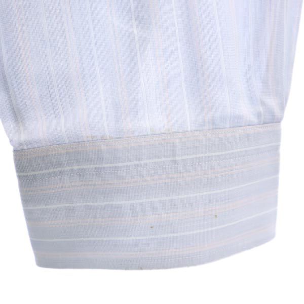 Burberrys バーバリーズ ストライプ 長袖 シャツ 41-82 水色 メンズ