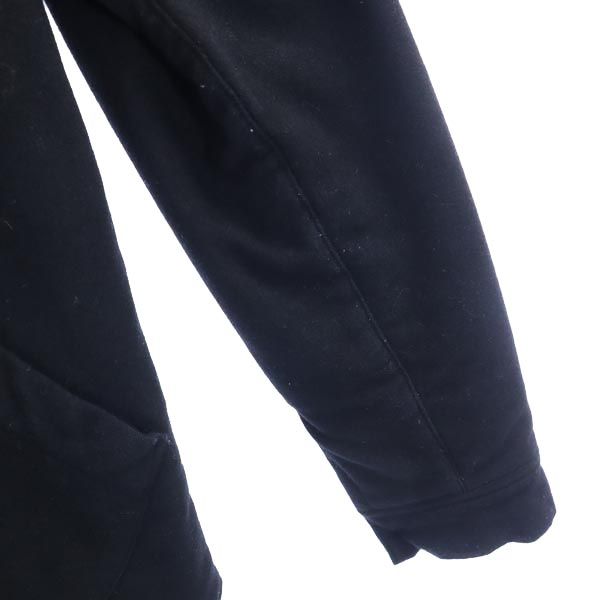 ベトラ ユナイテッドアローズ ウールブレンド ジップ シャツジャケット 42 ブラック VETRA UNITED ARROWS 中綿 メンズ