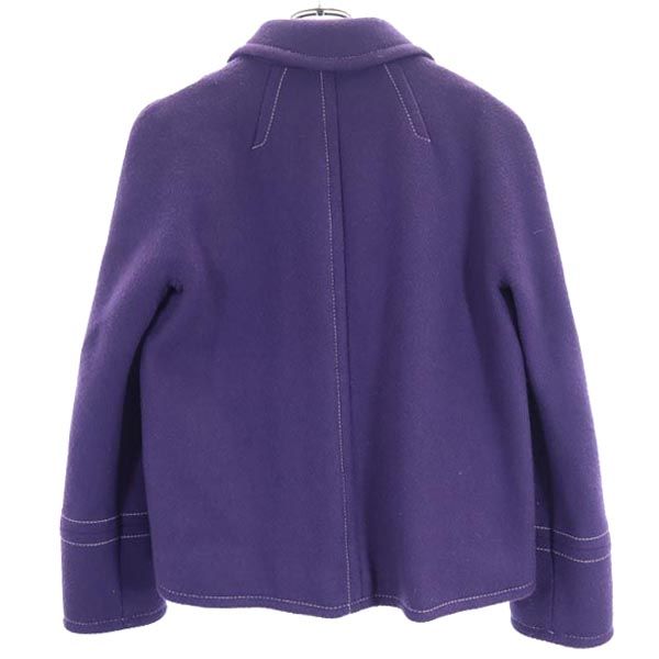 MARC JACOBS マークジェイコブス ウールブレンド テーラードジャケット 4 パープル レディース
