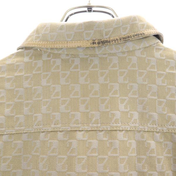 23ku 23区 総柄 ジャケット 46 ベージュ レディース