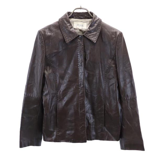 Area Free 自由区 レザージャケット 42 ブラウン系 牛革 牛皮 レディース