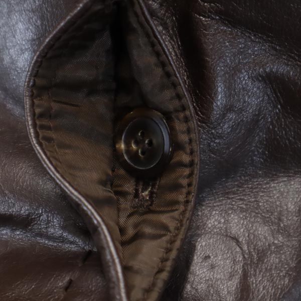Area Free 自由区 レザージャケット 42 ブラウン系 牛革 牛皮 レディース