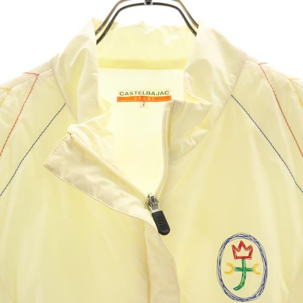 JC de CASTELBAJAC カステルバジャック バックロゴプリント 中綿ジャケット 1 ベージュ系 レディース