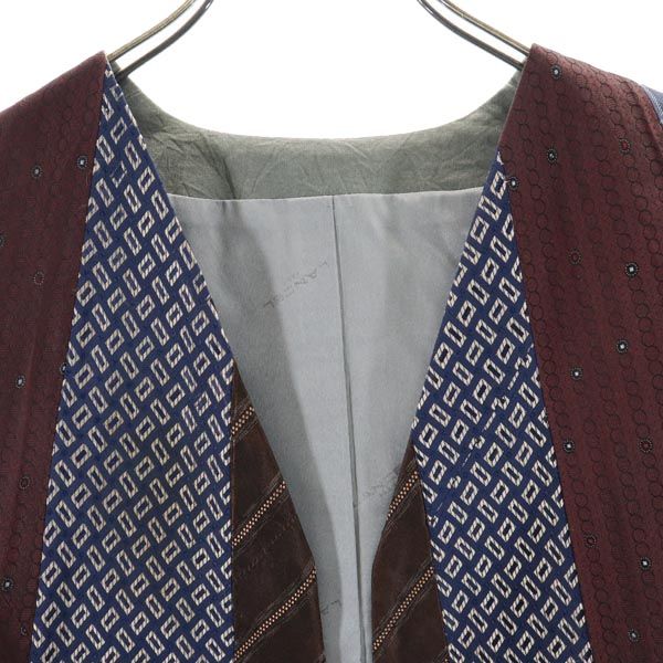 ランセル 柄 切替 ジレベスト LANCEL メンズ