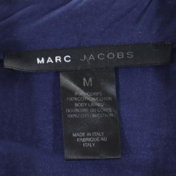 MARC JACOBS マークジェイコブス 長袖 バンドカラーシャツ M ネイビー レディース