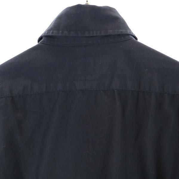 BURBERRY BLACK LABEL バーバリーブラックレーベル 三陽商会 長袖 ボタンダウンシャツ 39 ブラック メンズ