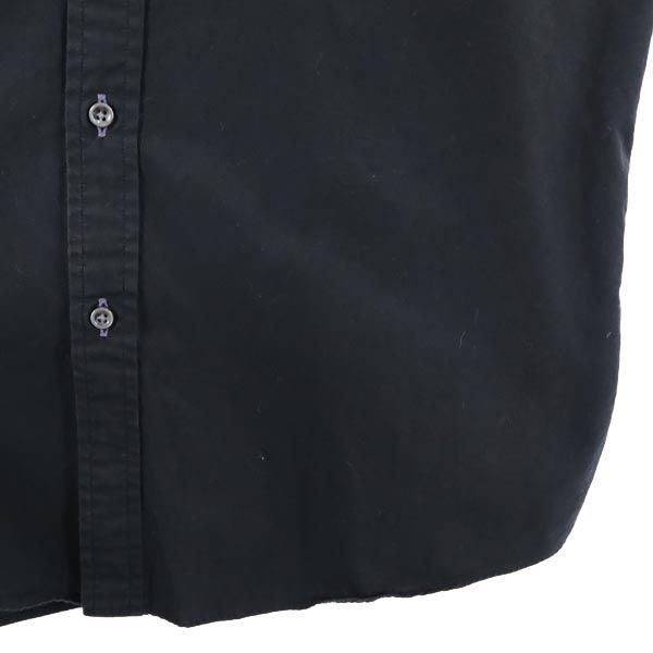 BURBERRY BLACK LABEL バーバリーブラックレーベル 三陽商会 長袖 ボタンダウンシャツ 39 ブラック メンズ