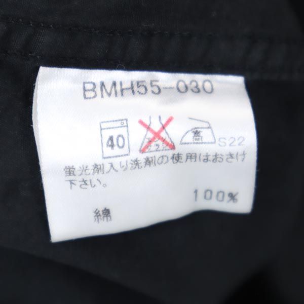 BURBERRY BLACK LABEL バーバリーブラックレーベル 三陽商会 長袖 ボタンダウンシャツ 39 ブラック メンズ