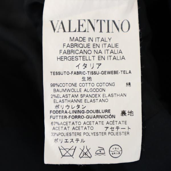 RED VALENTINO レッドヴァレンティノ イタリア製 テーラードジャケット US2 紺 レディース