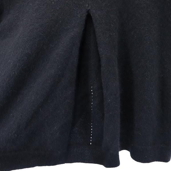 MARC BY MARC JACOBS マークバイマークジェイコブス ウールブレンド 7分袖 ニット カーディガン S ブラック系 ボレロ リボン レディース