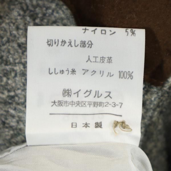 未使用 santa fe サンタフェ 日本製 バック ロゴ 刺繍 ジャケット 3 グレー系 メンズ