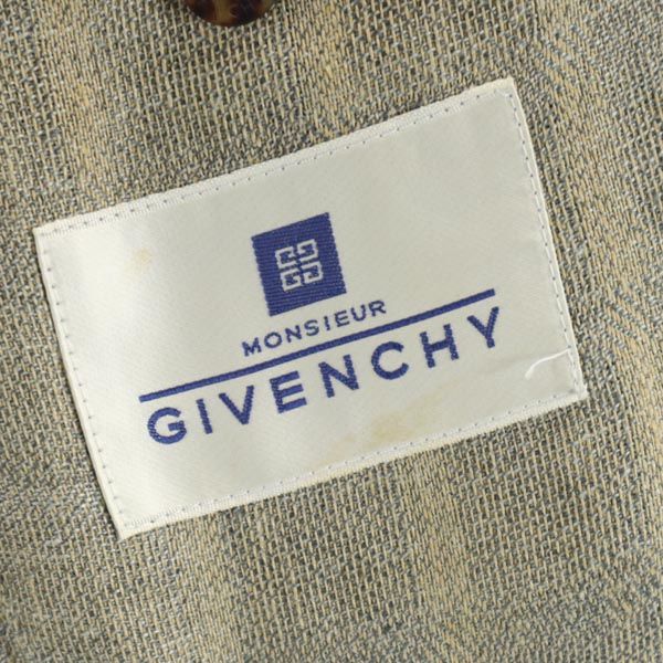 GIVENCHY ジバンシィ リネン テーラードジャケット L 茶系 メンズ