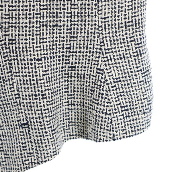 GIVENCHY ジバンシィ シルク リネンブレンド テーラードジャケット 17 黒×ベージュ レディース