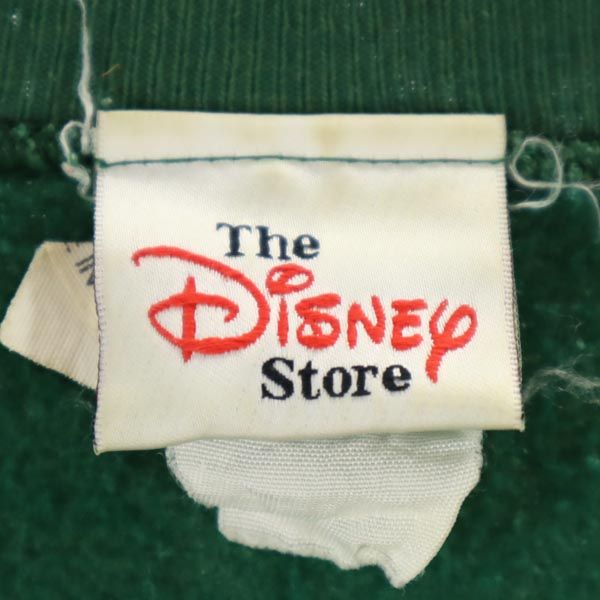 Disney ディズニー 90s USA製 オールド ティガー 長袖 スウェット トレーナー グリーン 裏起毛 メンズ