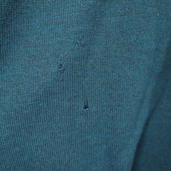 YVES SAINT LAURENT イヴサンローラン ウール 長袖 ニット M グリーン系 セーター メンズ