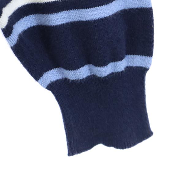 Brooks Brothers ブルックスブラザーズ ボーダー 長袖 セーター L ブルー系 ニット メンズ