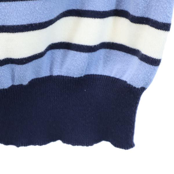 Brooks Brothers ブルックスブラザーズ ボーダー 長袖 セーター L ブルー系 ニット メンズ