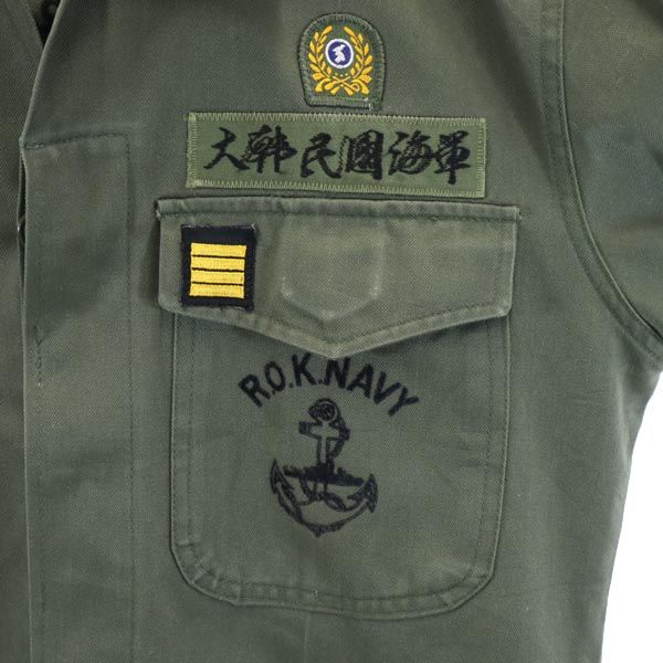 大韓民国海軍 ミリタリージャケット カーキ メンズ