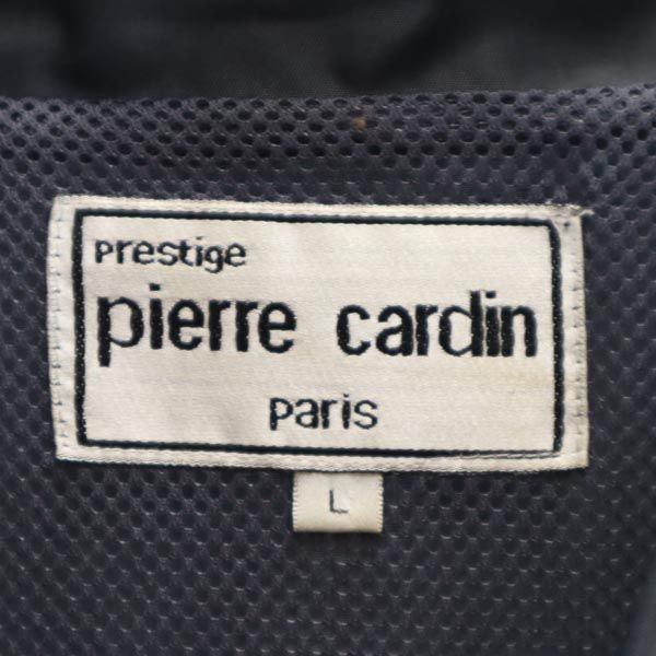 Pierre Cardin ピエールカルダン バック ロゴ 刺繍 コーチジャケット L 黒系 メンズ