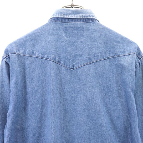 サドルキングウェスタン 長袖 デニム ウエスタンシャツ SADDLE KING WESTERN メンズ
