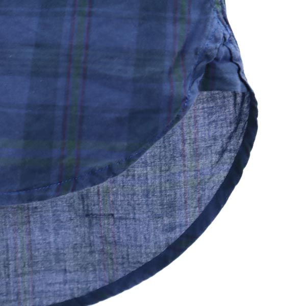 M2SQUARED エムツースクエアード チェック 長袖 シャツ M ネイビー系 メンズ