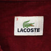 ラコステ チェック 長袖 シャツ 3 レッド系 LACOSTE メンズ