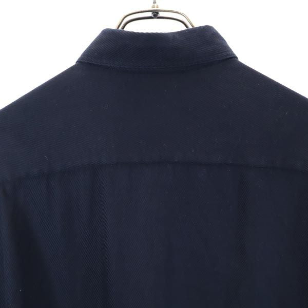 アルマーニコレッツォーニ 長袖 シャツ 40 ネイビー系 ARMANI COLLEZIONI メンズ