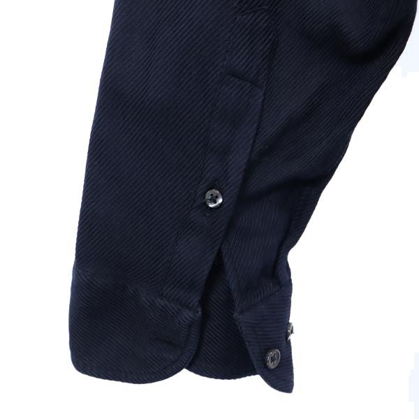 アルマーニコレッツォーニ 長袖 シャツ 40 ネイビー系 ARMANI COLLEZIONI メンズ