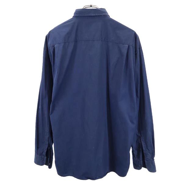 ICEBERG アイスバーグ イタリア製 プルート柄 長袖 ボタンダウンシャツ M 紺 ディズニー メンズ