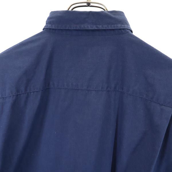 ICEBERG アイスバーグ イタリア製 プルート柄 長袖 ボタンダウンシャツ M 紺 ディズニー メンズ