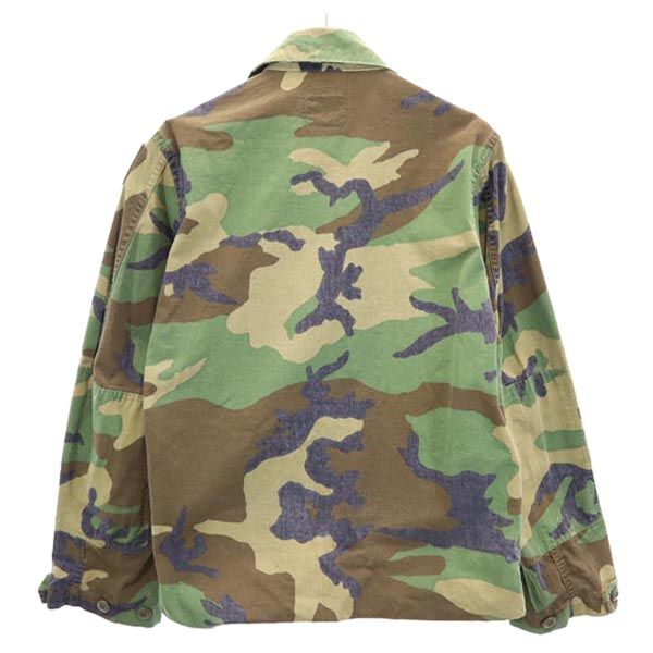 US ARMY アメリカ軍 80s BDU ウッドランドカモ カモフラ 長袖 ミリタリージャケット S カーキ系 メンズ