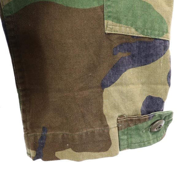US ARMY アメリカ軍 80s BDU ウッドランドカモ カモフラ 長袖 ミリタリージャケット S カーキ系 メンズ