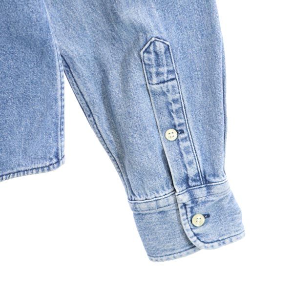 RALPH RALPH LAUREN ラルフラルフローレン ロゴ刺繍 長袖 デニムシャツ 8 キッズ