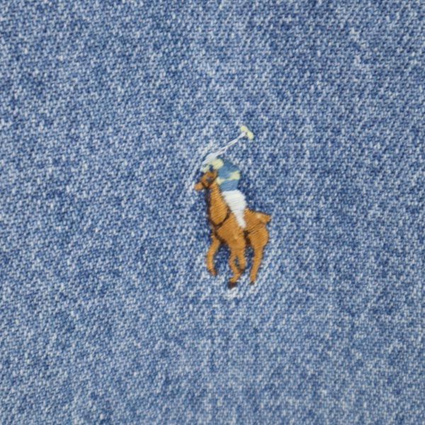 RALPH RALPH LAUREN ラルフラルフローレン ロゴ刺繍 長袖 デニムシャツ 8 キッズ