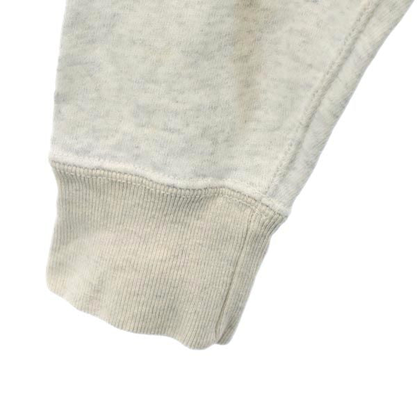 Champion チャンピオン ロゴプリント 長袖 スウェット M ライトグレー×アイボリー メンズ