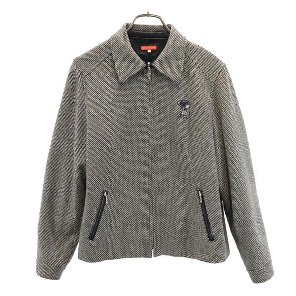 GREENCLUBS グリーンクラブ スヌーピーワッペン 長袖 フルジップ スヌーピーワッペン ジャケット 1 ブラック×グレー レディース