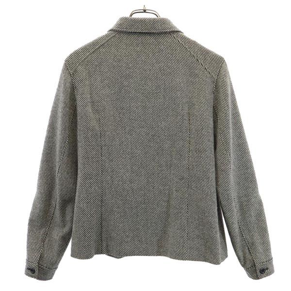 GREENCLUBS グリーンクラブ スヌーピーワッペン 長袖 フルジップ スヌーピーワッペン ジャケット 1 ブラック×グレー レディース