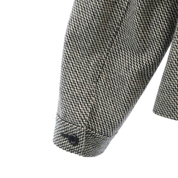 GREENCLUBS グリーンクラブ スヌーピーワッペン 長袖 フルジップ スヌーピーワッペン ジャケット 1 ブラック×グレー レディース